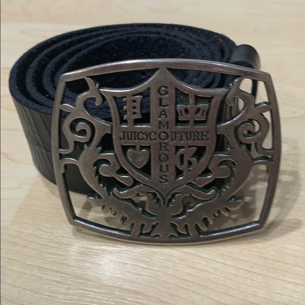 Juicy Couture Black Leather Belt